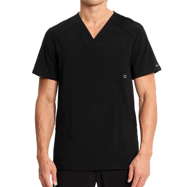 CK900A | Infinity Men's Black V-Neck Top