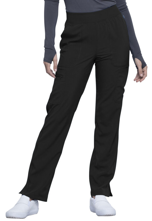 CK065A Cherokee Women's Mid Rise Tapered Leg Pull-on Pants
