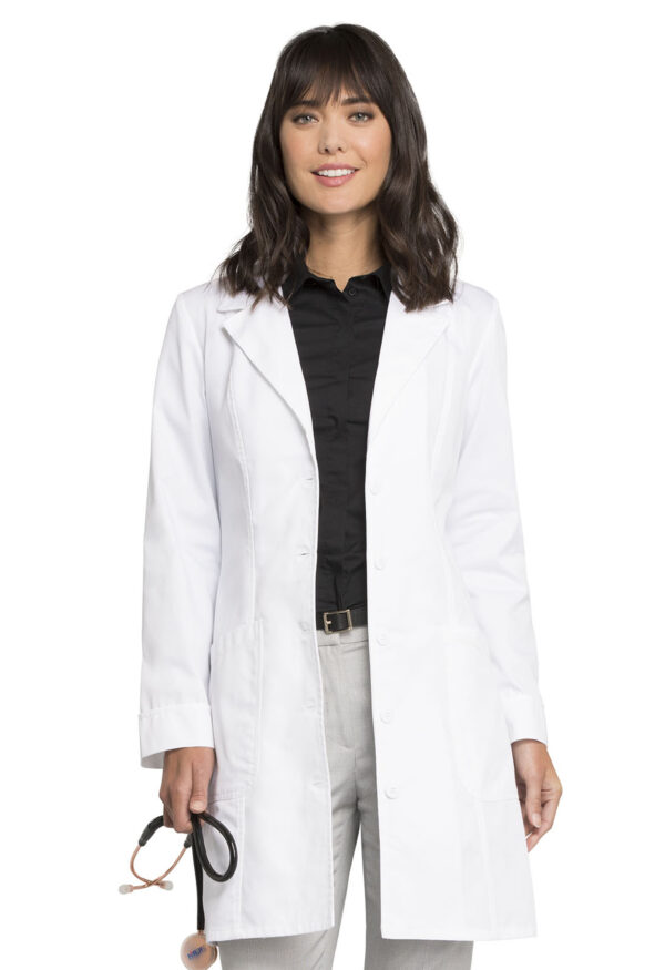 Ladies 36" Lab Coat in White