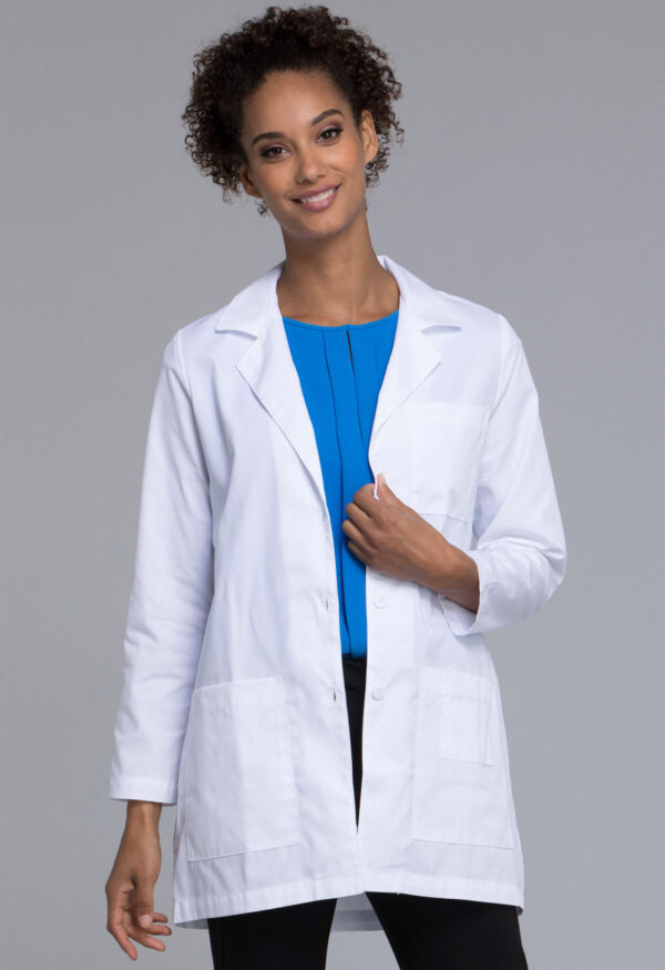 Ladies 32" Lab Coat in White