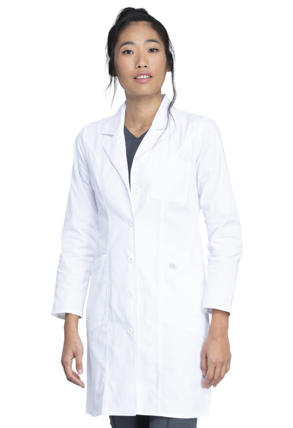 Ladies 37" Lab Coat in White