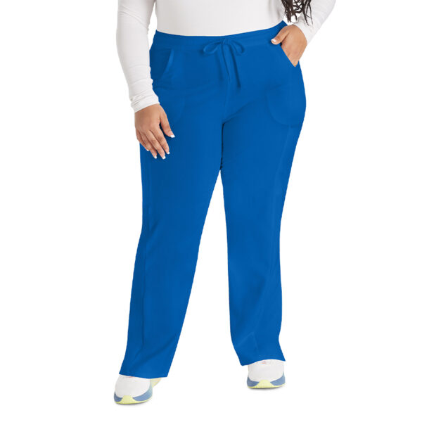 DK010 | Dickies Women's Royal Mid Rise Straight Leg Drawstring Pants