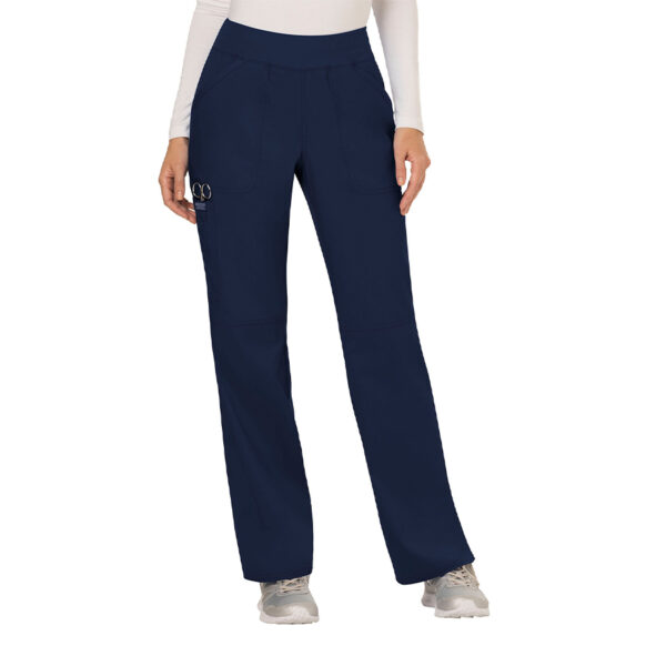 WW110 | WW Revolution Women's Navy Mid Rise Straight Leg Pull-on Pant